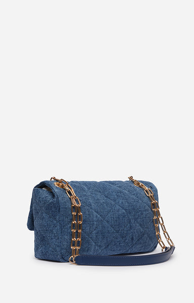 Sac Moon en Lin Indigo 1HVE70 V40329 Vanessa Bruno