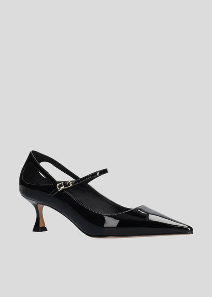 Escarpins cuir noir Lola Cruz