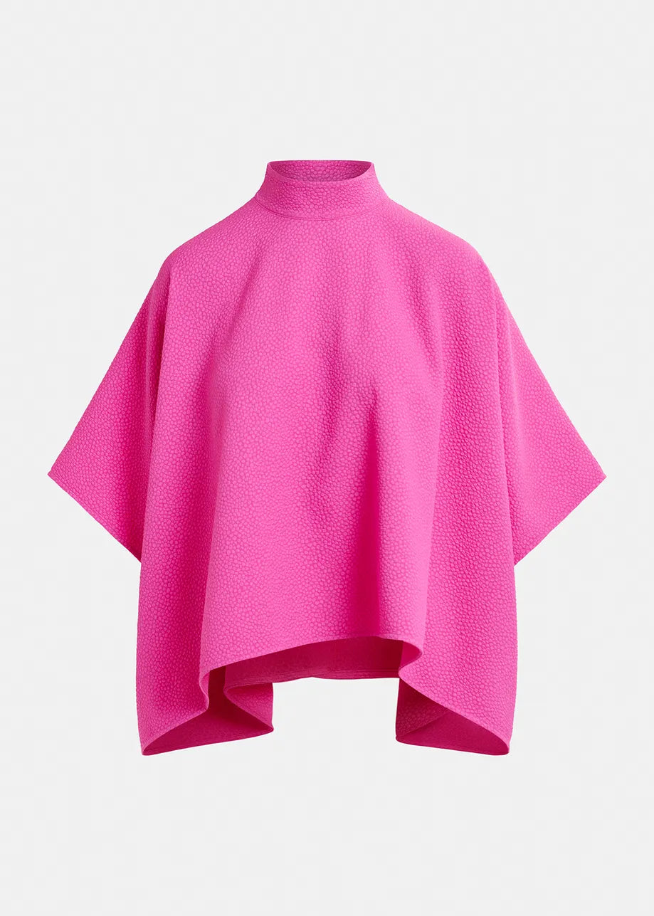 Blouse Oversize à col montant Gravy Fuschia ESSENTIEL