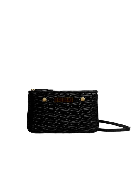 Pochette MINI WAVY BLACK Clio Goldbrenner