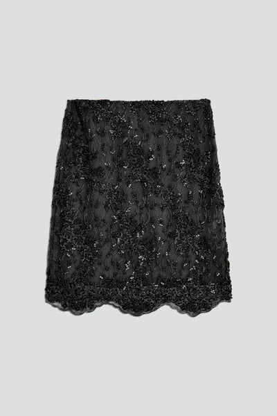 Jupe Perle Noir SEMICOUTURE