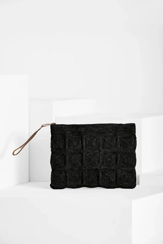 Pochette Raphia Tanala Black IBELIV