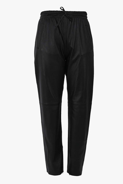 Pantalon en cuir GIFT BLACK